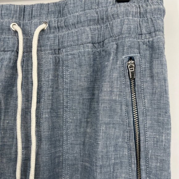 Athleta Women's Cabo Linen Jogger Pants Size 8 Chambray Blue - Picture 4 of 13